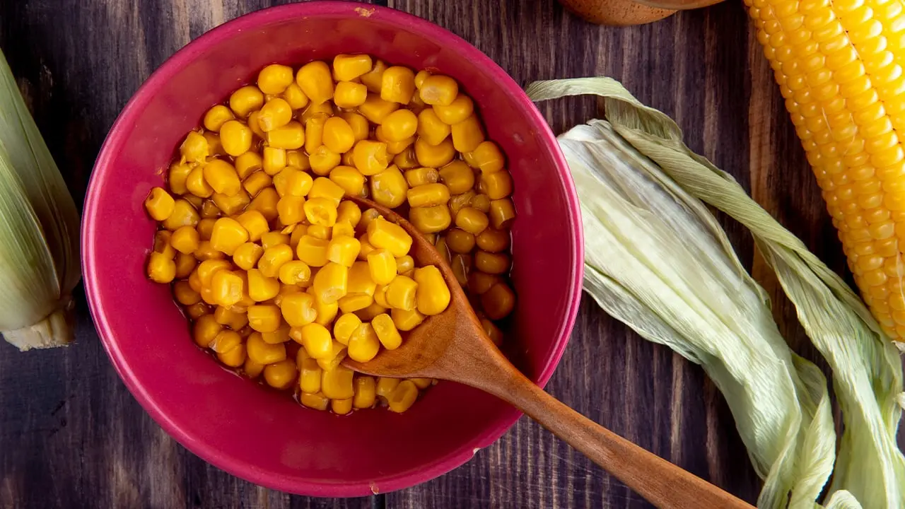 Corn for pureed corn soup